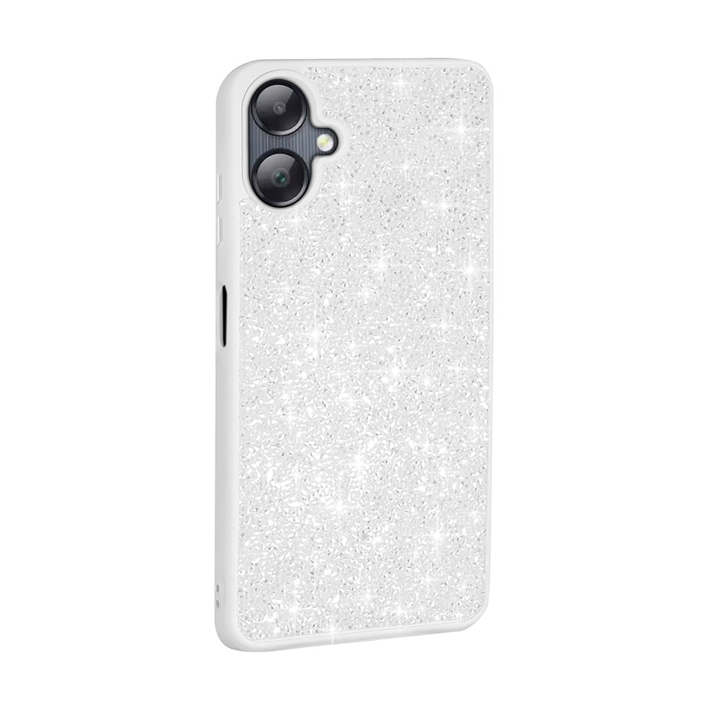 Galaxy A06 Kılıf Parlak Taşlı Tasarım Zore Pırlanta Kapak Siyah