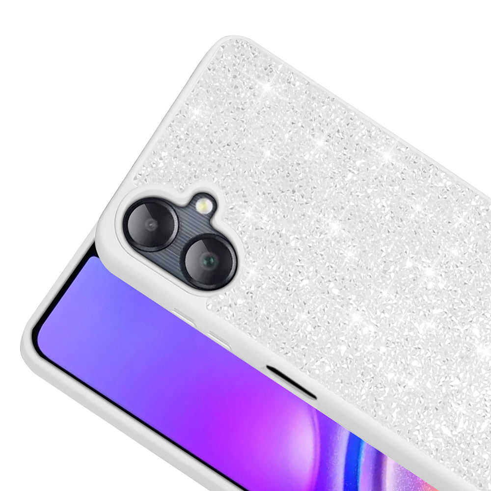 Galaxy A06 Kılıf Parlak Taşlı Tasarım Zore Pırlanta Kapak Pembe