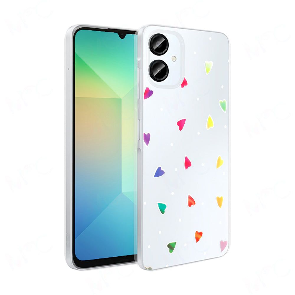 Galaxy A06 Kılıf Şeffaf Figürlü Zore Folk Sert Kapak Sevimli Köpek