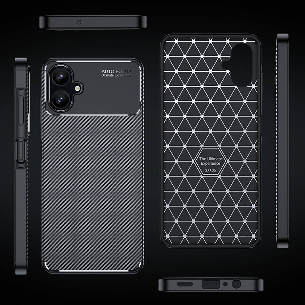 Galaxy A06 Kılıf Zore Negro Silikon Kapak Siyah