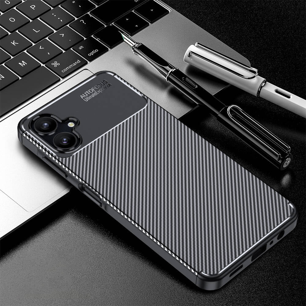 Galaxy A06 Kılıf Zore Negro Silikon Kapak Siyah