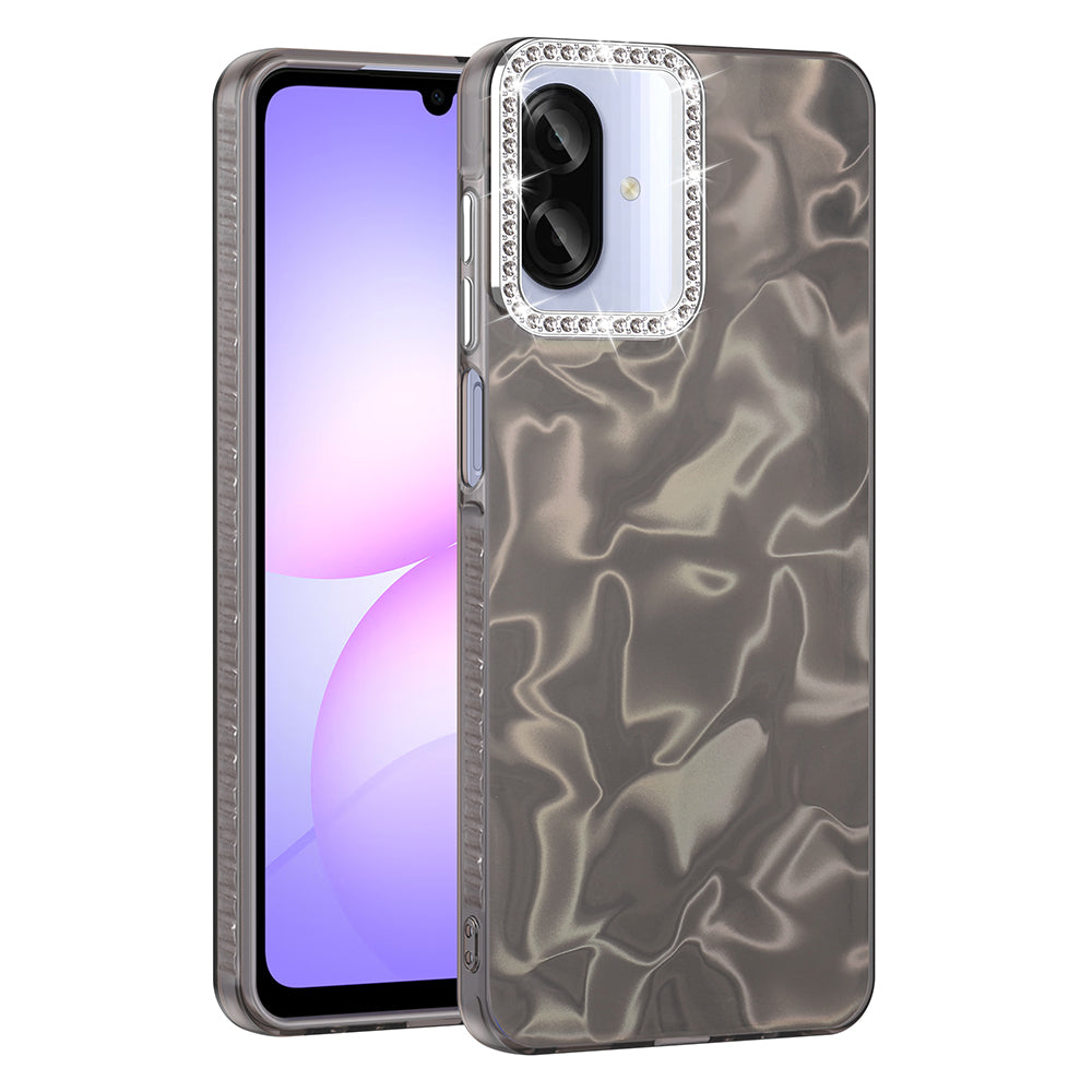 Galaxy A07 Kılıf Airbagli Parlak Taş Detay Tasarımlı Esila Kapak Pembe