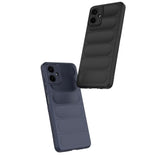 Galaxy A07 Kılıf Esnek TPU Oyuklu Arka Yüzey Tasarımlı Zore Etnik Silikon Kapak Lacivert