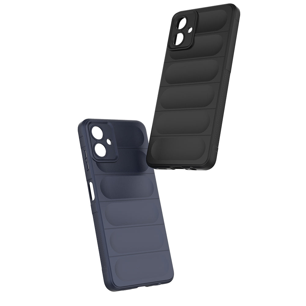Galaxy A07 Kılıf Esnek TPU Oyuklu Arka Yüzey Tasarımlı Zore Etnik Silikon Kapak Lacivert