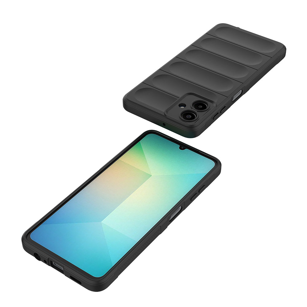 Galaxy A07 Kılıf Esnek TPU Oyuklu Arka Yüzey Tasarımlı Zore Etnik Silikon Kapak Koyu Yeşil