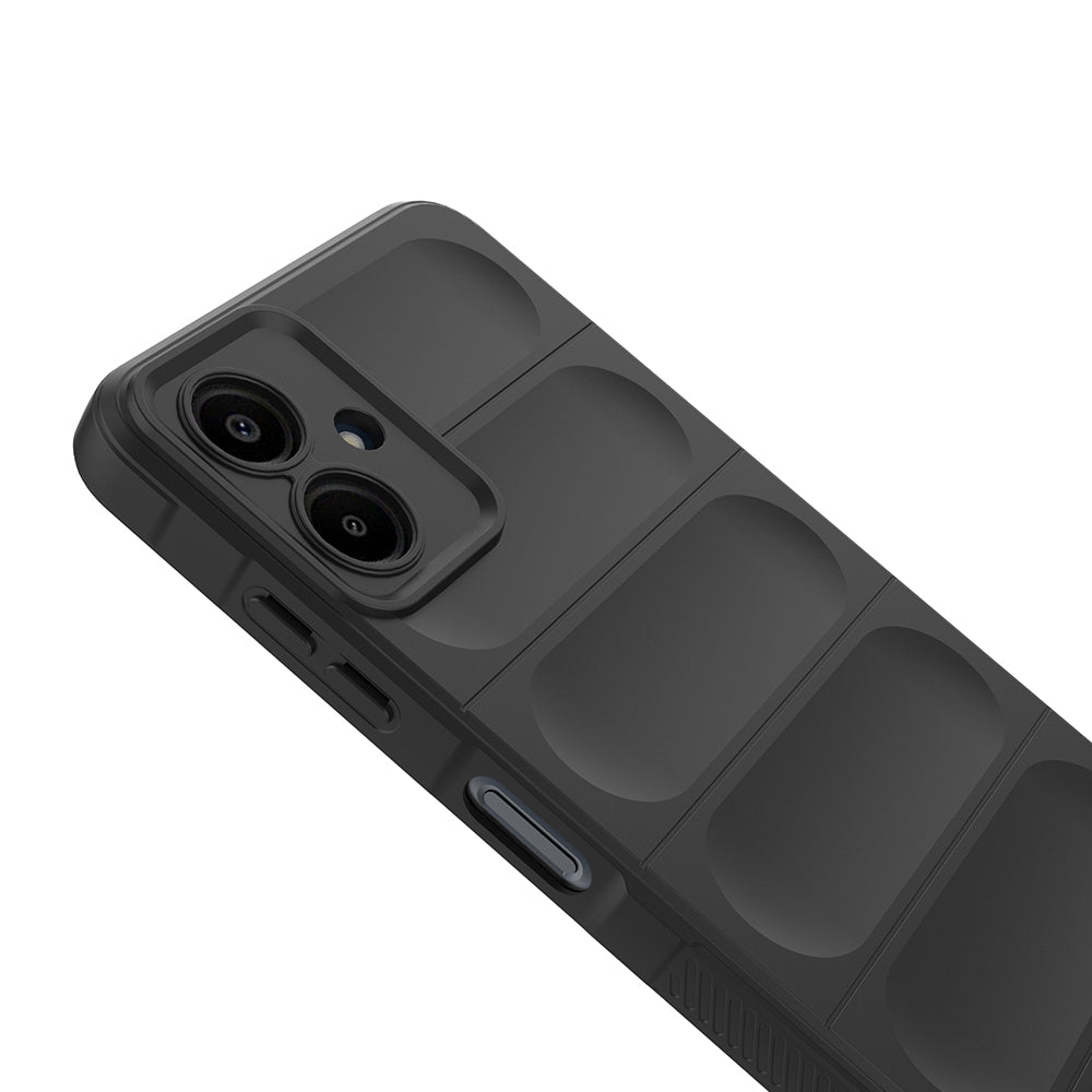 Galaxy A07 Kılıf Esnek TPU Oyuklu Arka Yüzey Tasarımlı Zore Etnik Silikon Kapak Lacivert