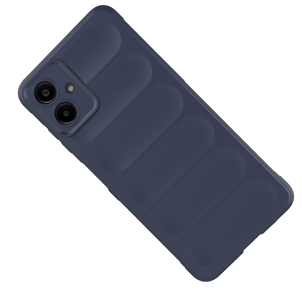Galaxy A07 Kılıf Esnek TPU Oyuklu Arka Yüzey Tasarımlı Zore Etnik Silikon Kapak Siyah