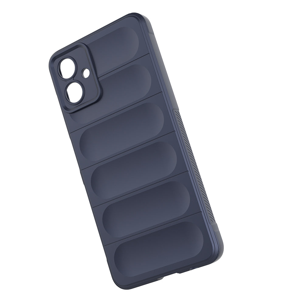 Galaxy A07 Kılıf Esnek TPU Oyuklu Arka Yüzey Tasarımlı Zore Etnik Silikon Kapak Siyah