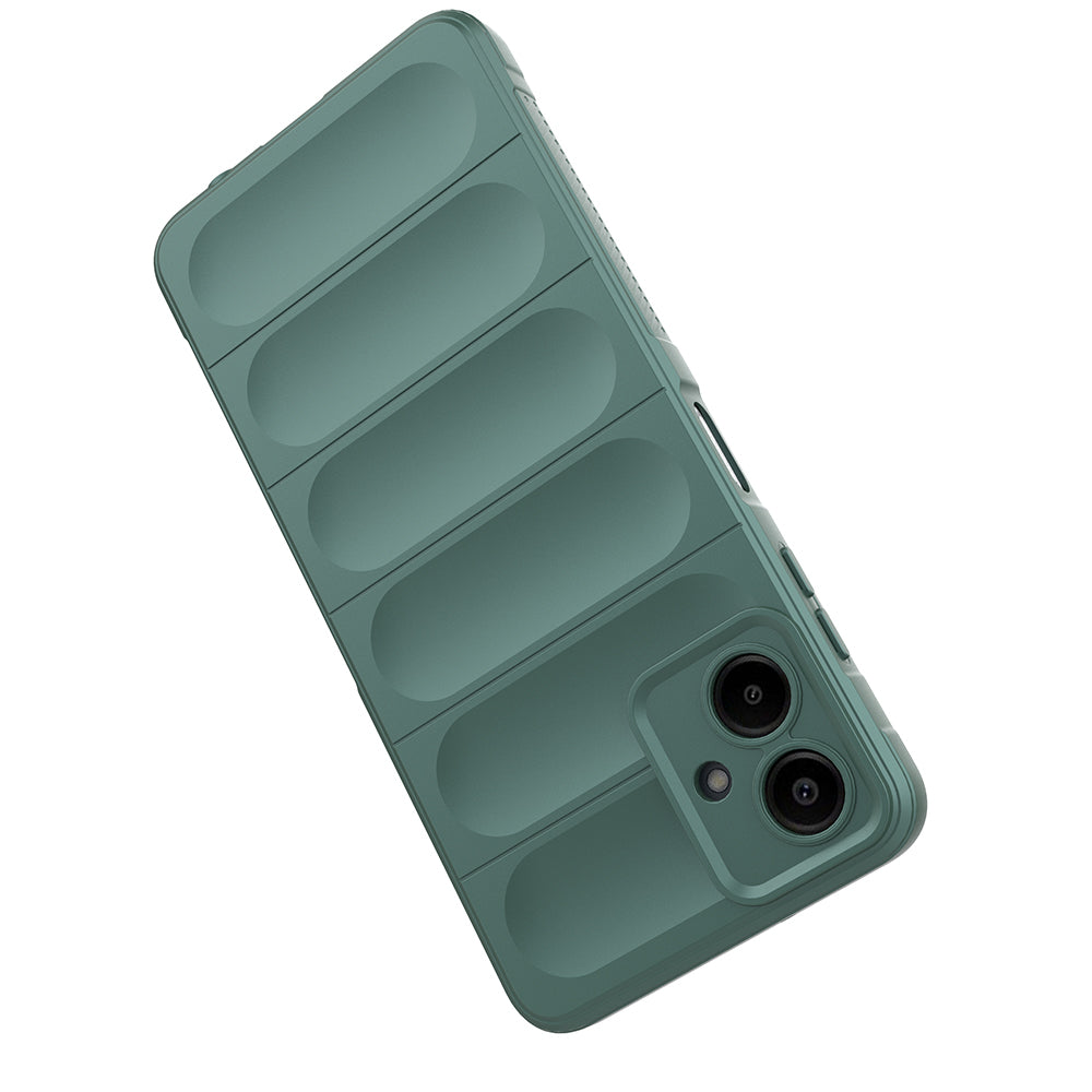 Galaxy A07 Kılıf Esnek TPU Oyuklu Arka Yüzey Tasarımlı Zore Etnik Silikon Kapak Siyah