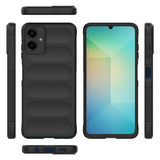 Galaxy A07 Kılıf Esnek TPU Oyuklu Arka Yüzey Tasarımlı Zore Etnik Silikon Kapak Siyah