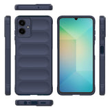 Galaxy A07 Kılıf Esnek TPU Oyuklu Arka Yüzey Tasarımlı Zore Etnik Silikon Kapak Lacivert