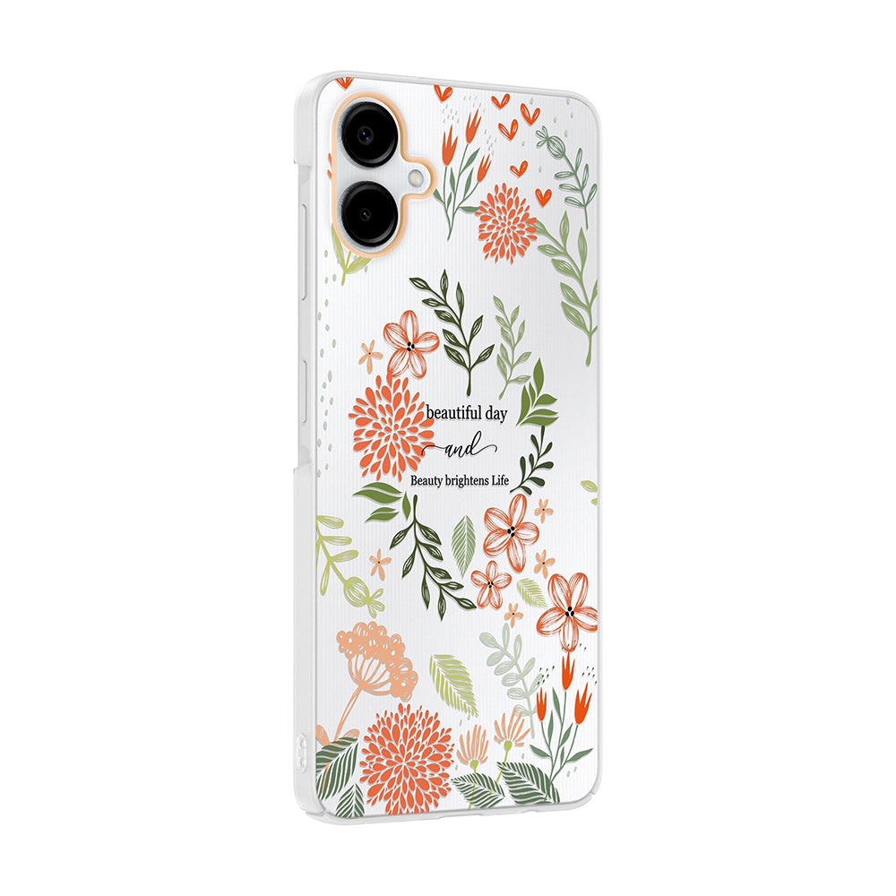 Galaxy A07 Kılıf Kamera Korumalı Desenli Zore Klip Kapak Beautiful