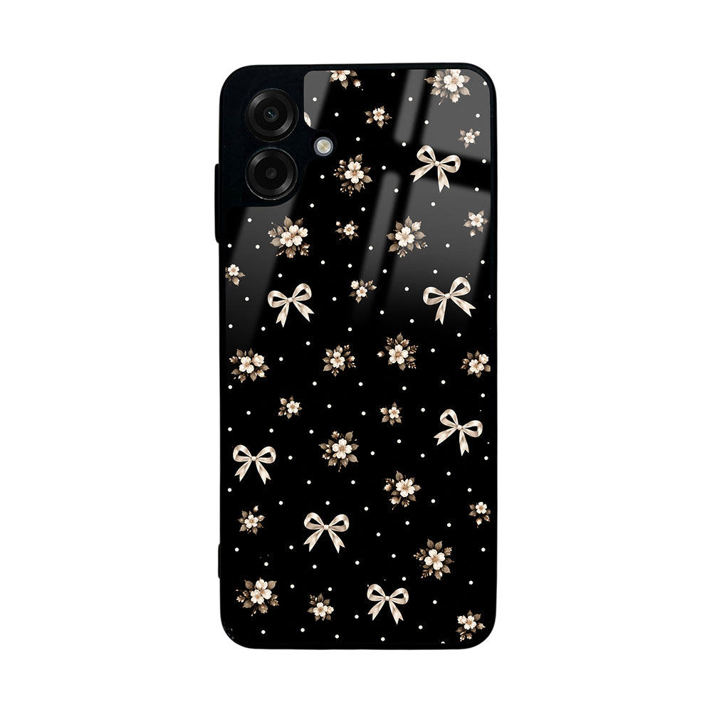 Galaxy A07 Kılıf Kamera Korumalı Desenli Zore Lusi Kapak Gold Fiyonk