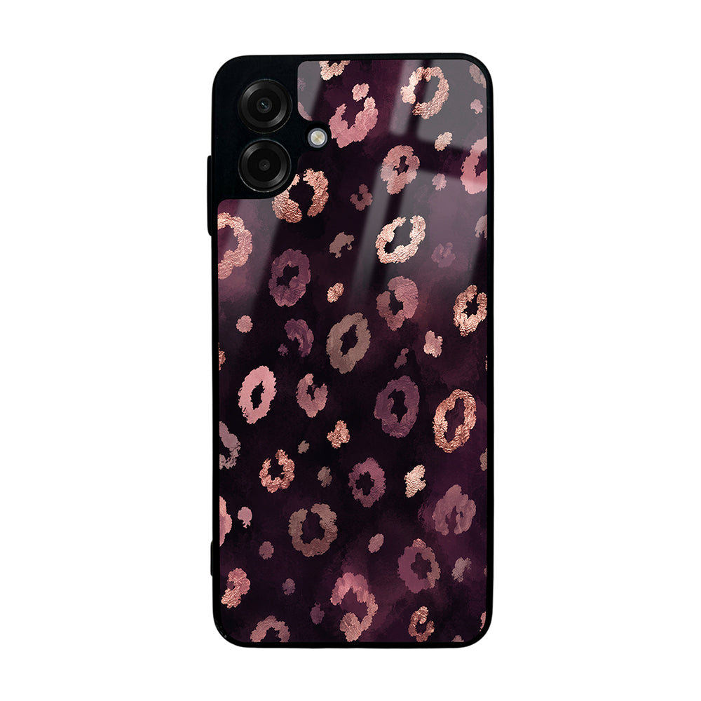 Galaxy A07 Kılıf Kamera Korumalı Desenli Zore Lusi Kapak Pembe Leopar