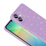 Galaxy A07 Kılıf Kamera Korumalı Simli Lüks Zore Koton Kapak Siyah