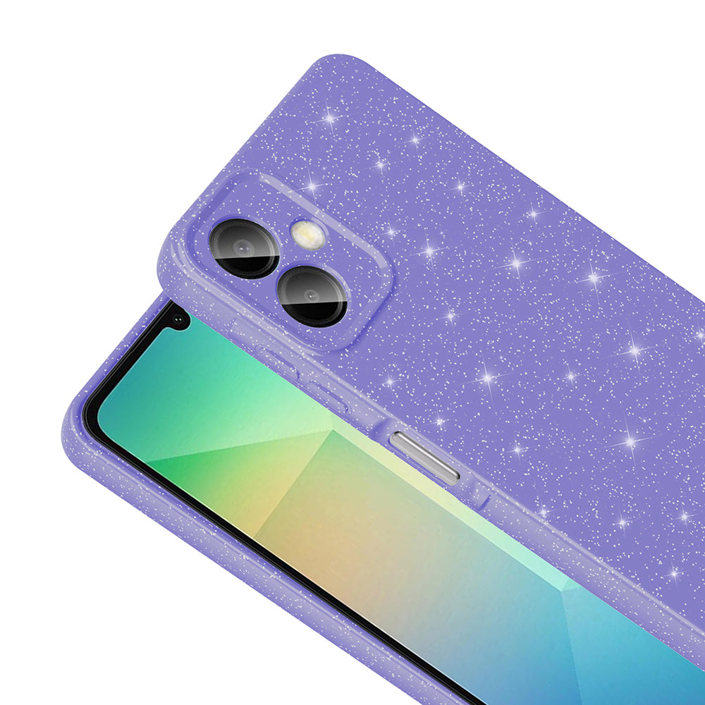 Galaxy A07 Kılıf Kamera Korumalı Simli Lüks Zore Koton Kapak Siyah