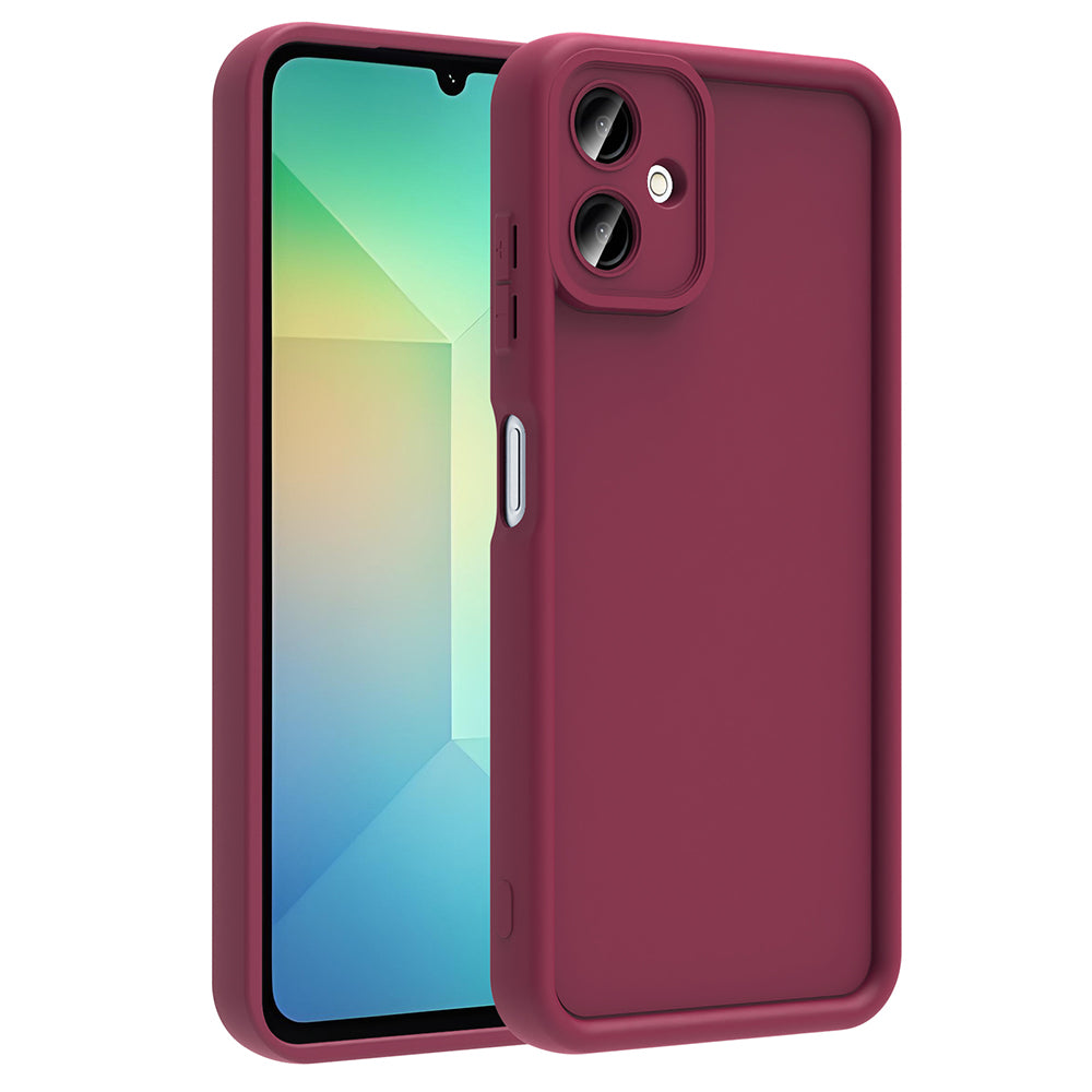 Galaxy A07 Kılıf Kamera Korumalı Ananas Kapak Mürdüm