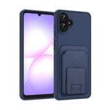 Galaxy A07 Kılıf Kartlıklı TPU Bikart Kapak Lacivert