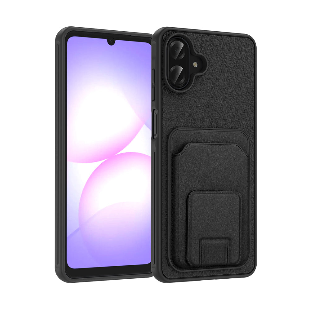 Galaxy A07 Kılıf Kartlıklı TPU Bikart Kapak Lacivert