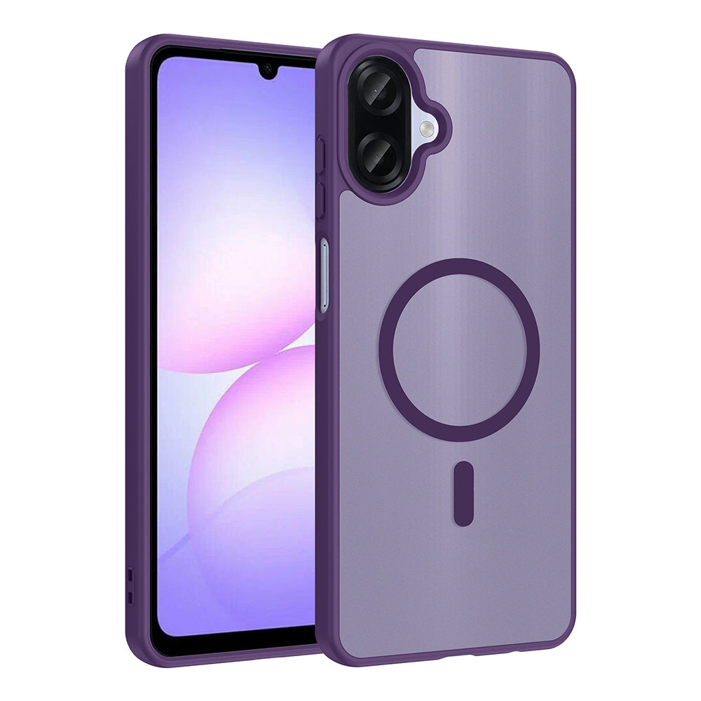 Galaxy A07 Kılıf M-safe Şarj Özellikli Babet Kapak Derin Mor