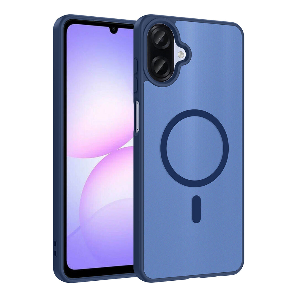 Galaxy A07 Kılıf M-safe Şarj Özellikli Babet Kapak Mavi