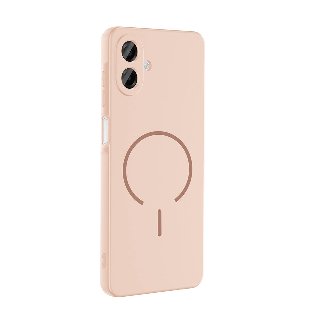 Galaxy A07 Kılıf M-safe Şarj Özellikli Zore Meta Kapak Mürdüm