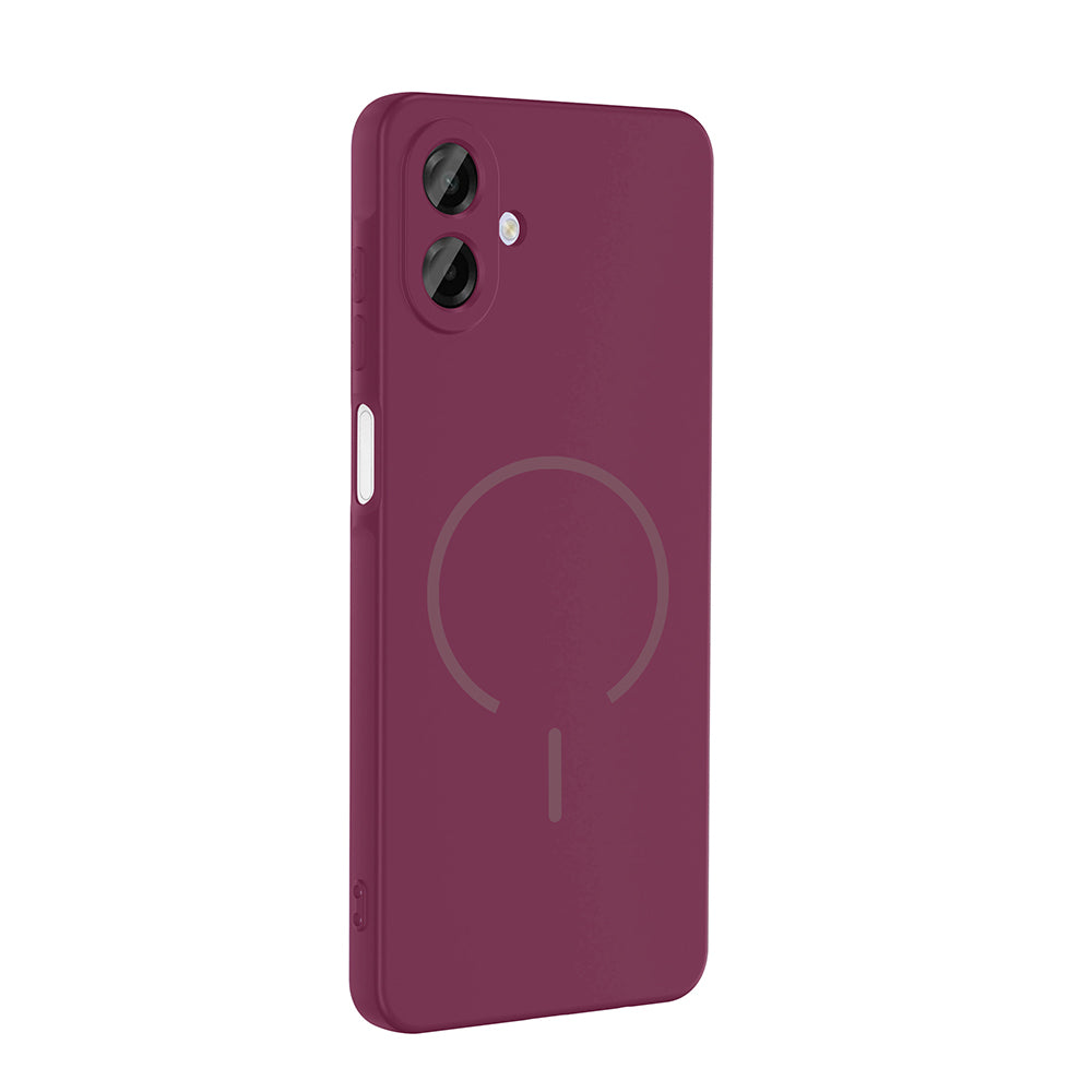 Galaxy A07 Kılıf M-safe Şarj Özellikli Zore Meta Kapak Lacivert