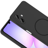 Galaxy A07 Kılıf M-safe Şarj Özellikli Zore Meta Kapak Lacivert