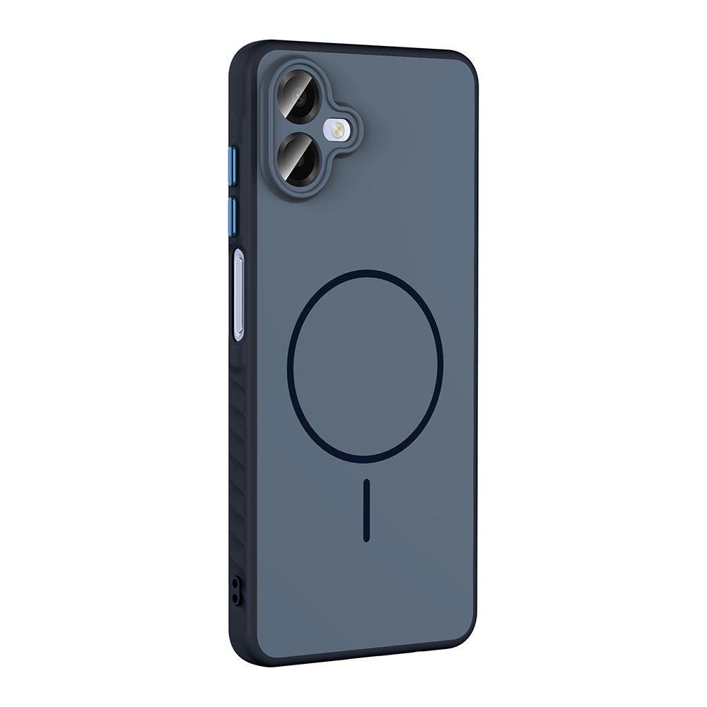 Galaxy A07 Kılıf M-safe Şarj Özellikli Zore Tea Kapak Gümüş