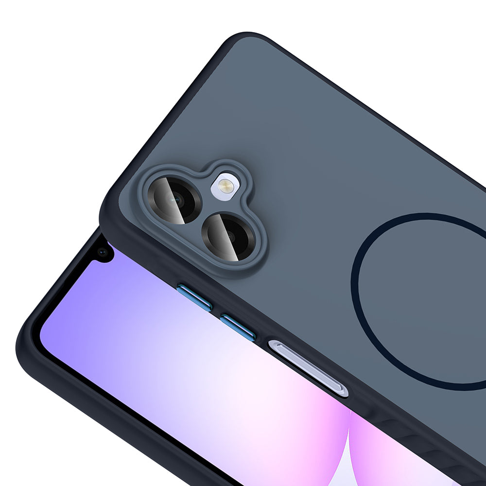 Galaxy A07 Kılıf M-safe Şarj Özellikli Zore Tea Kapak Gümüş