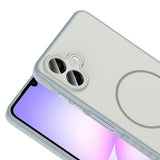 Galaxy A07 Kılıf M-safe Şarj Özellikli Zore Tea Kapak Gümüş