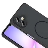 Galaxy A07 Kılıf M-safe Şarj Özellikli Zore Tea Kapak Siyah