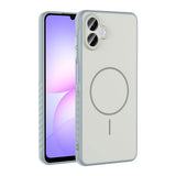 Galaxy A07 Kılıf M-safe Şarj Özellikli Zore Tea Kapak Gümüş