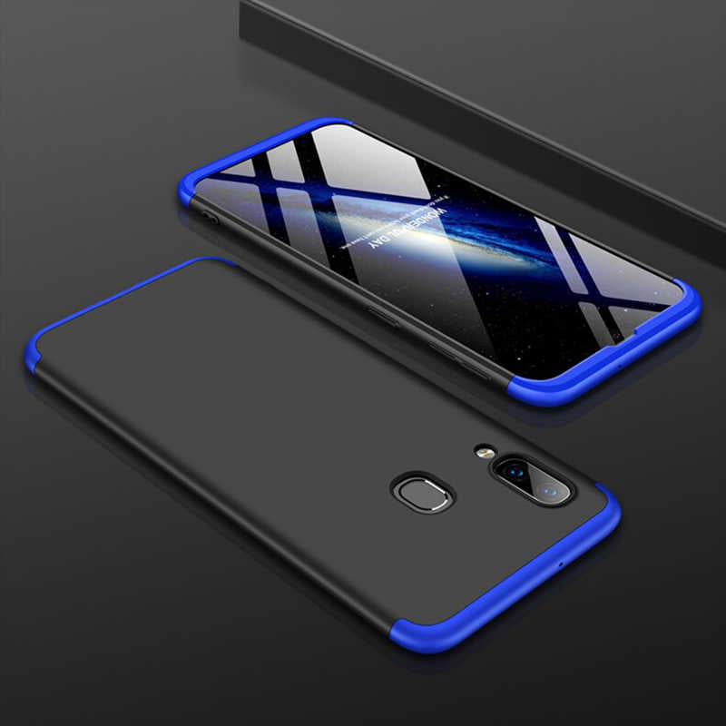 Galaxy A10S Kılıf Zore Ays Kapak Siyah-Mavi