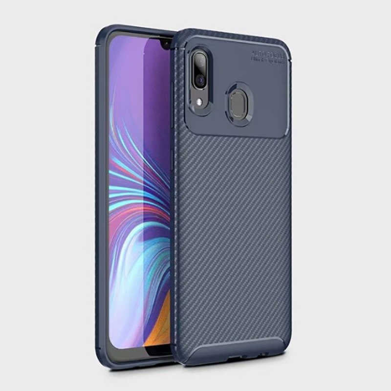 Galaxy A10S Kılıf Zore Negro Silikon Kapak Kahverengi