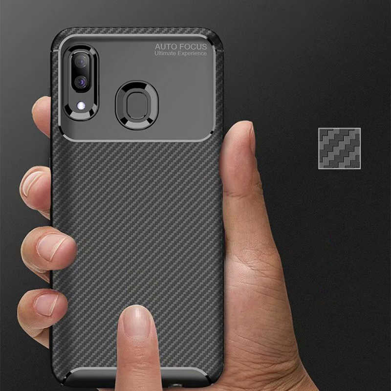 Galaxy A10S Kılıf Zore Negro Silikon Kapak Kahverengi