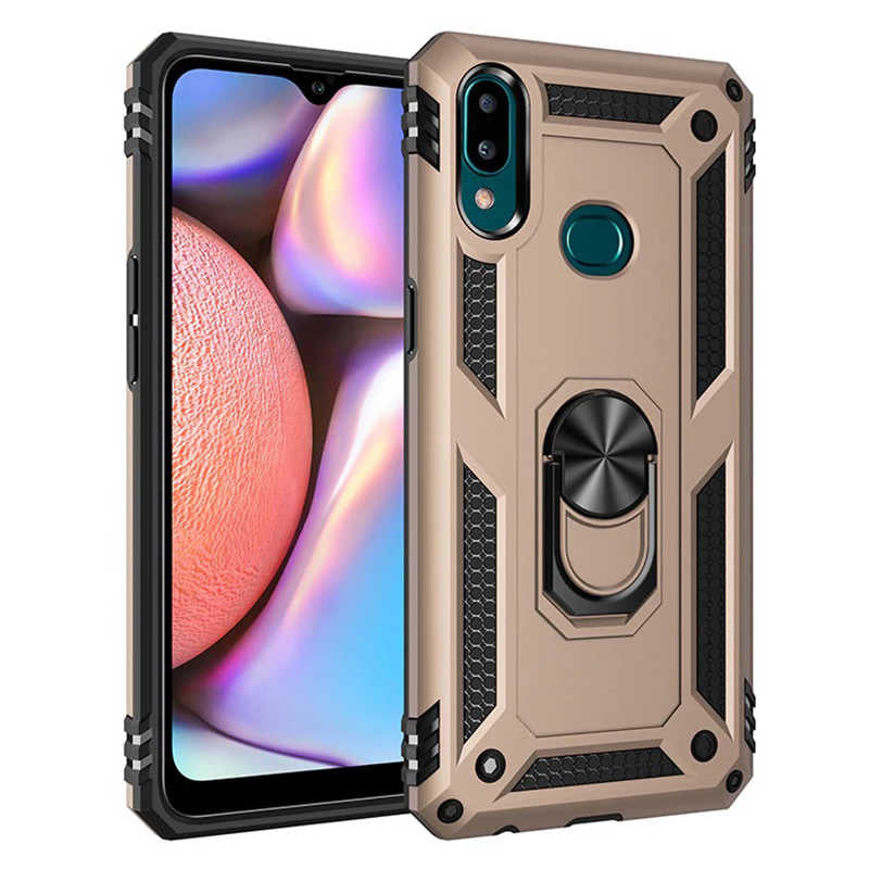 Galaxy A10S Kılıf Zore Vega Kapak Gold