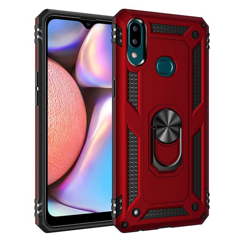 Galaxy A10S Kılıf Zore Vega Kapak Kırmızı