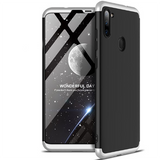 Galaxy A11 Kılıf Zore Ays Kapak Siyah-Gri