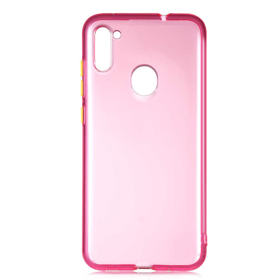 Galaxy A11 Kılıf Zore Bistro Kapak Pembe