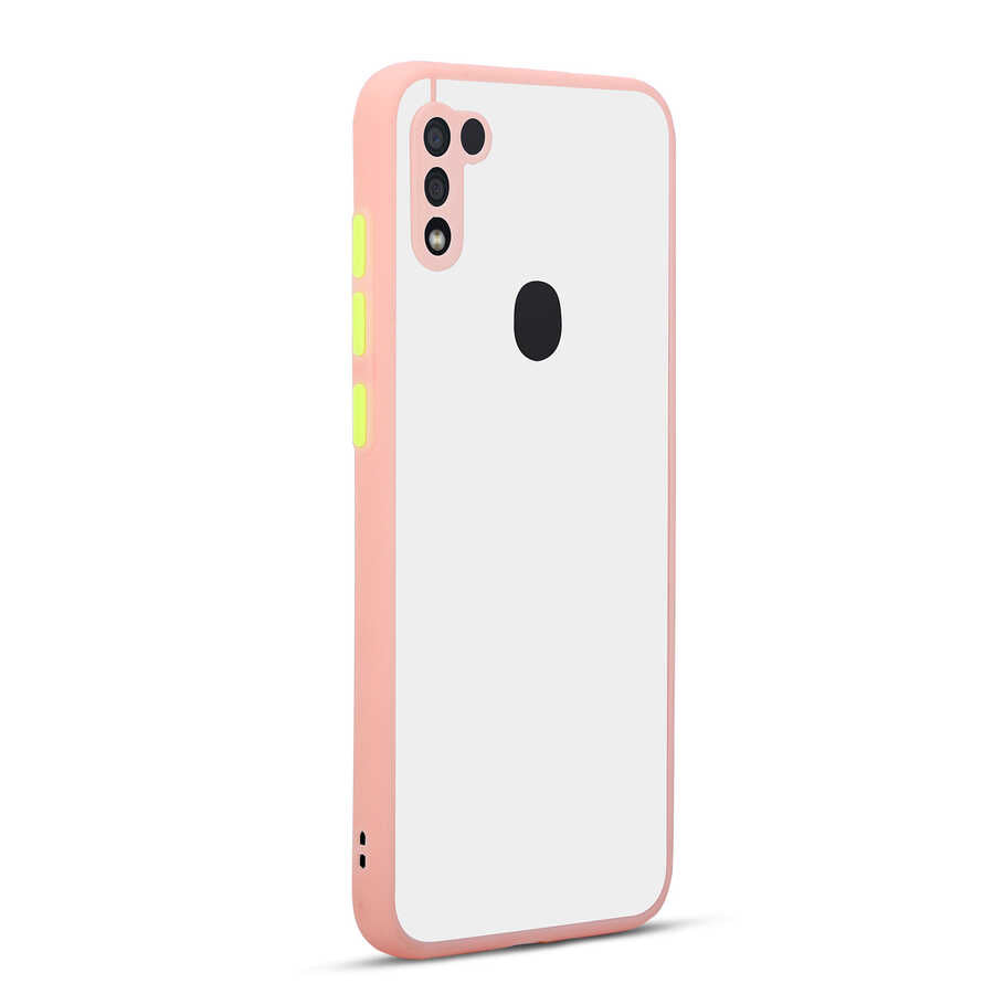Galaxy A11 Kılıf Zore Hux Kapak Pembe