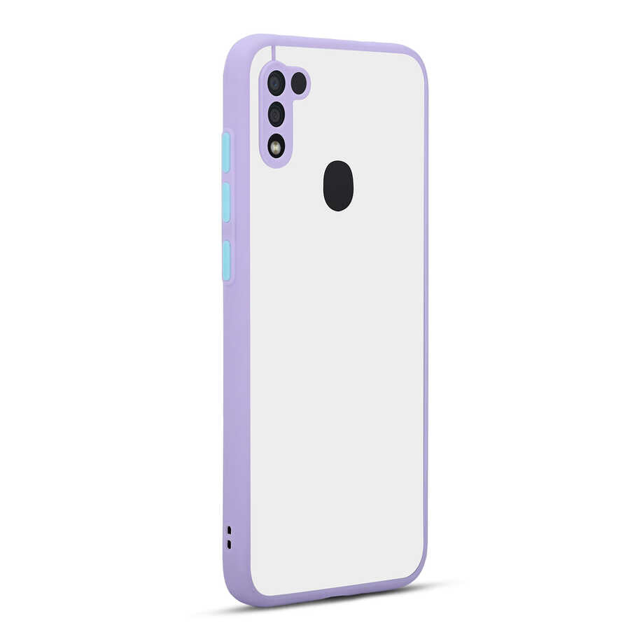 Galaxy A11 Kılıf Zore Hux Kapak Lila