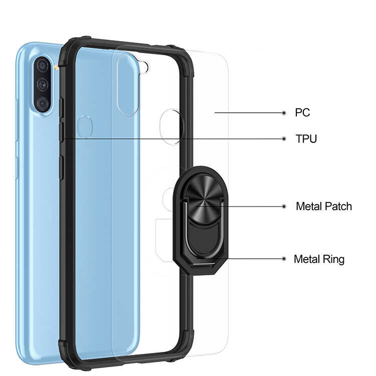 Galaxy A11 Kılıf Zore Mola Kapak Siyah