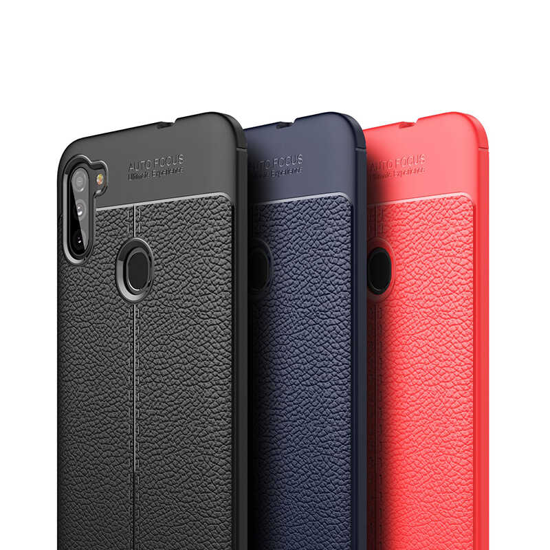 Galaxy A11 Kılıf Zore Niss Silikon Kapak Lacivert