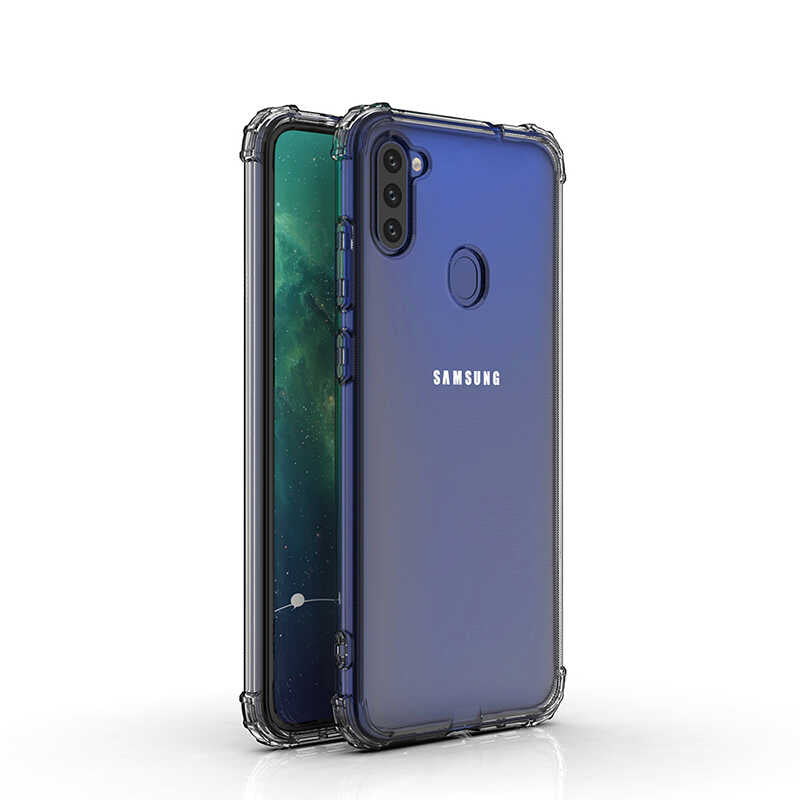 Galaxy A11 Kılıf Zore Nitro Anti Shock Silikon Renksiz