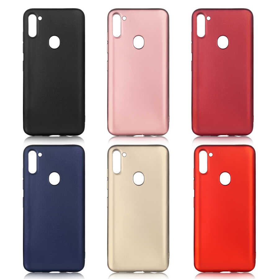 Galaxy A11 Kılıf Zore Premier Silikon Kapak Gold