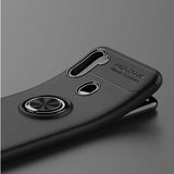 Galaxy A11 Kılıf Zore Ravel Silikon Kapak Siyah-Mavi