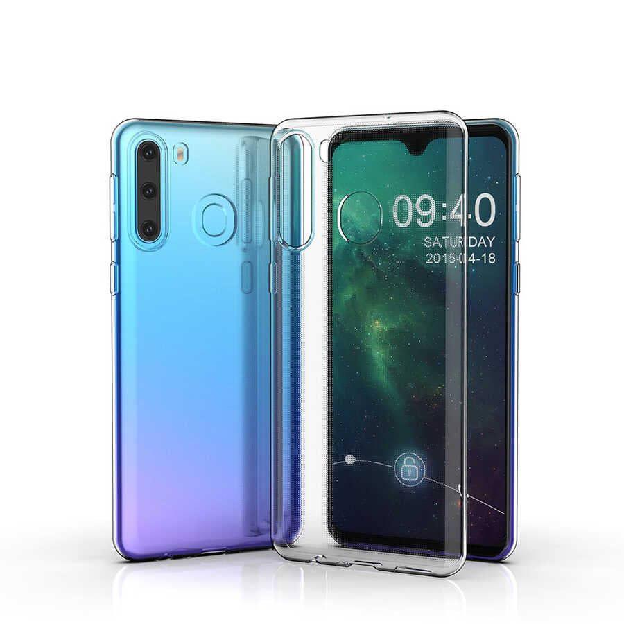 Galaxy A11 Kılıf Zore Süper Silikon Kapak Renksiz