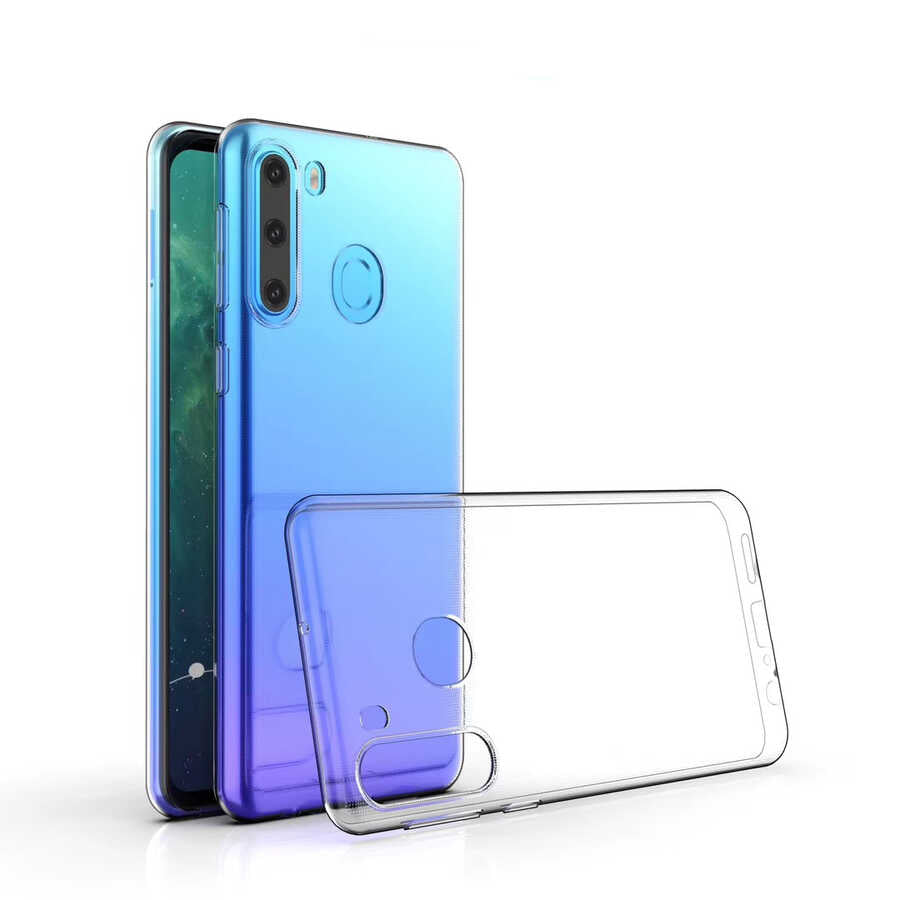 Galaxy A11 Kılıf Zore Süper Silikon Kapak Renksiz