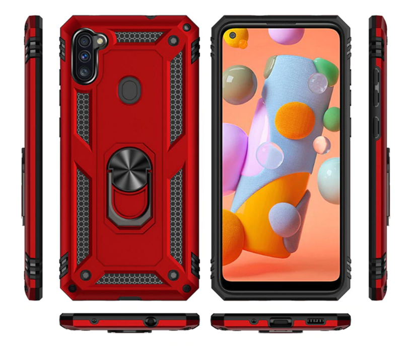 Galaxy A11 Kılıf Zore Vega Kapak Gri